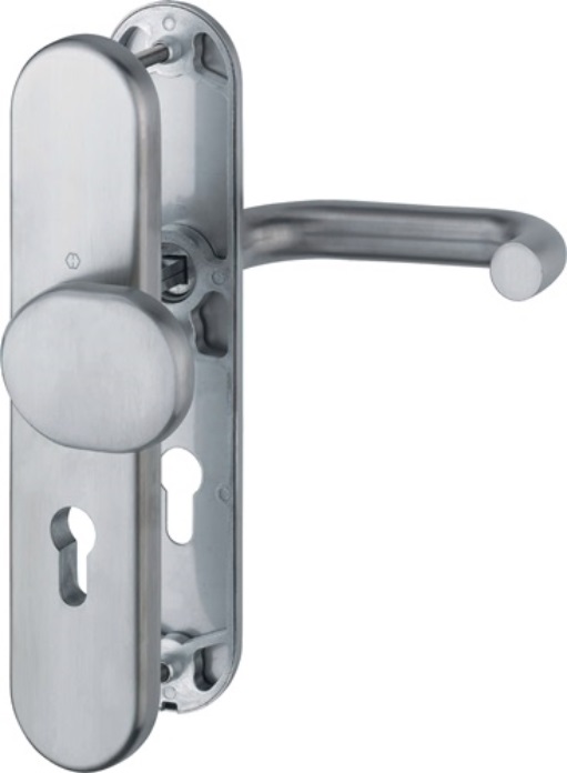 HOPPE 3951012 Schutzgarnitur Baden E86G/3331A/3440/1388Z Edelstahl F69 72 mm 37-