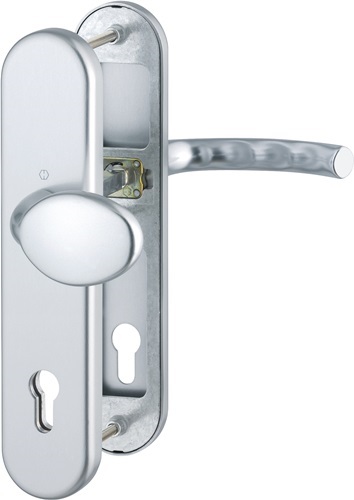 HOPPE 3666879 Schutzgarnitur Tôkyô 76G/3331/3410/1710 Aluminium F1 92 mm 66-71 m