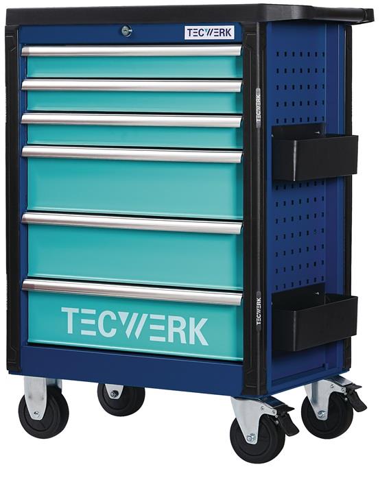 TECWERK 2000871503 Werkzeugwagen PLUS 2.0 B760xT465xH1030mm 500 kg 6 Schubladen