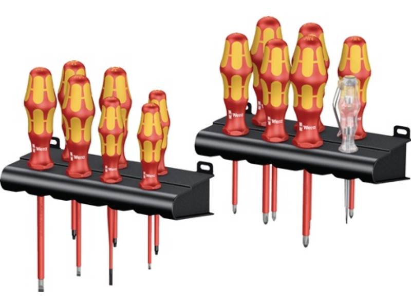 WERA 05105631001 Schraubendreher-Satz Kraftform Big Pack 100 VDE 16-teilig Schli