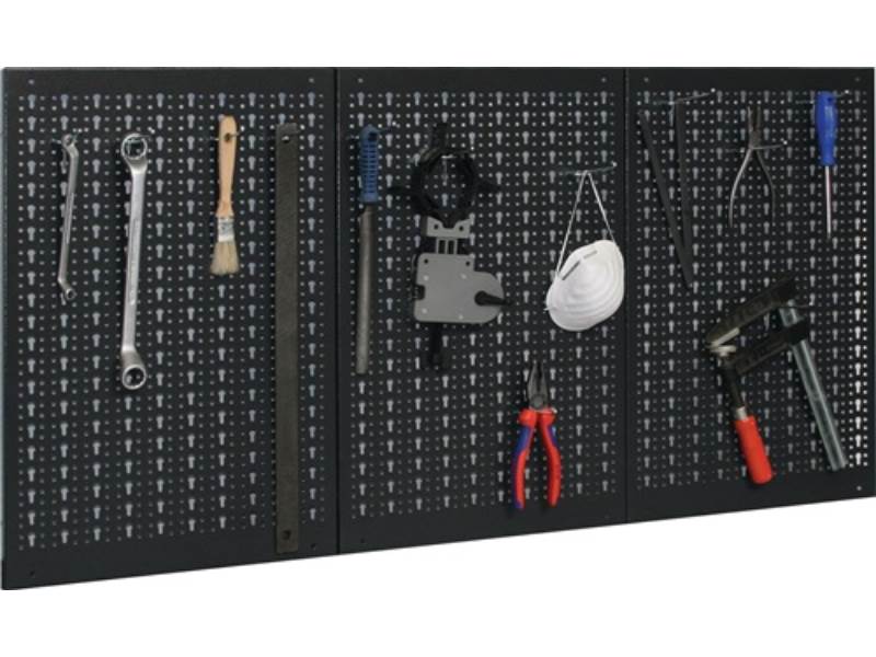 94100 Lochwand  Gesamt-B1200xH600mm B400xH600mm mit 12 Standardhaken