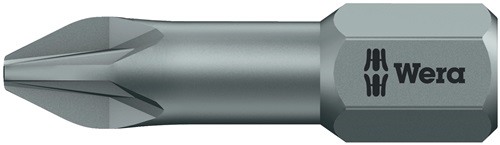 WERA 5056815001 Bit 855/1 TZ 1/4 Zoll PZD 2 Länge 25 mm Torsionszone, zähhart