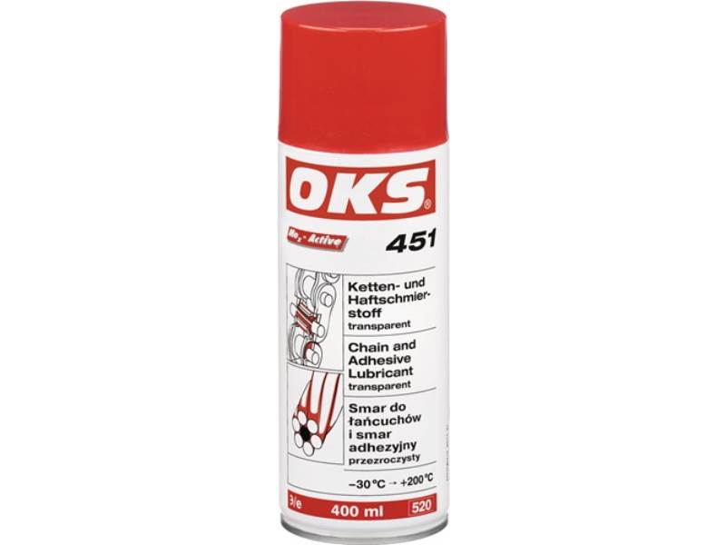 OKS 1123140178 Ketten-/Haftschmierstoff 451 400 ml transparent