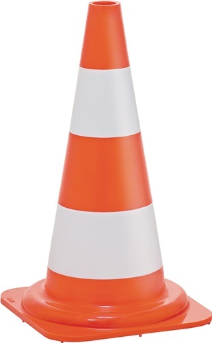 307.610500.00.00 Leitkegel  Höhe 505 mm stapelbar Gewicht 1,05 kg, 28,5 x 28,5 c