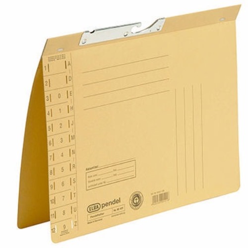 ELBA Pendelhefter 100560088 DIN A4 Amtsheftung 320g Karton gelb
