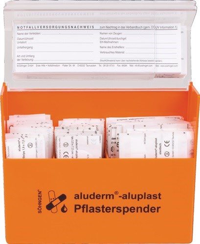SÖHNGEN 1009910 Pflasterspender aluderm-aluplast B160xH122xT57ca. mm