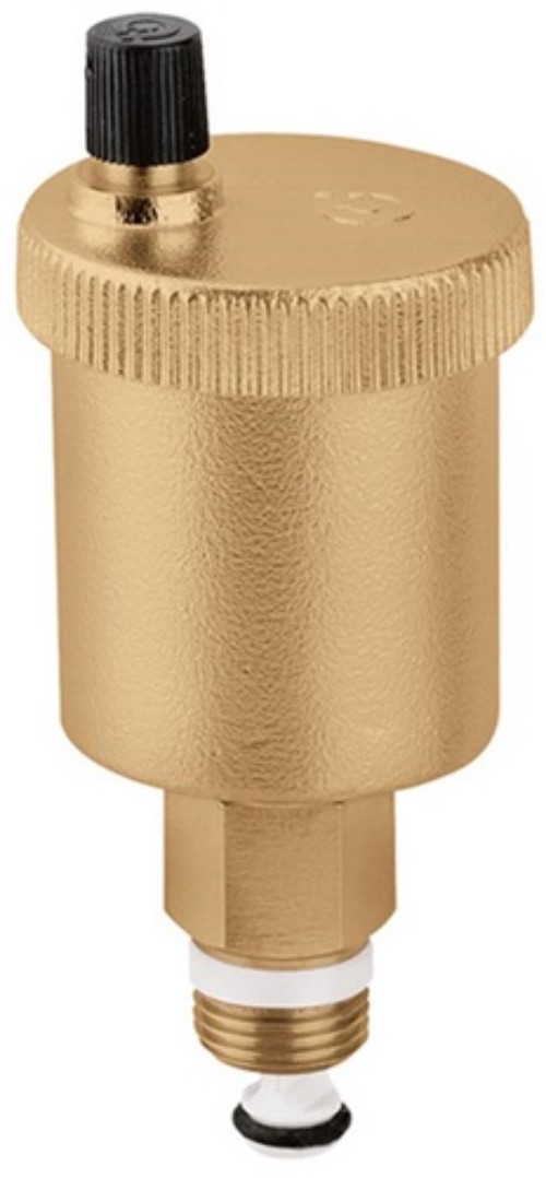 CALEFFI 502130 Automatischer Schnellentlüfter 502 Messing, mit Absperrung 3/8Zol