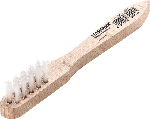 LESSMANN 125251 Zündkerzenbürste  Länge 150 mm 0,3 mm Nylon PA glatt 3-reihig