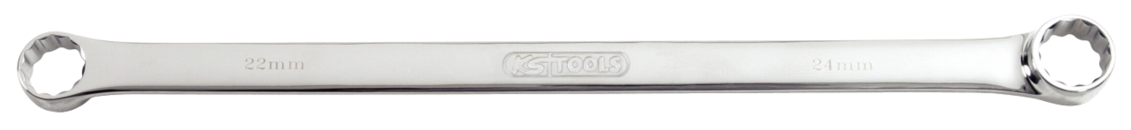 KS Tools 518.1806 CHROMEplus Doppel-Ringschlüssel, XL, 18x19mm