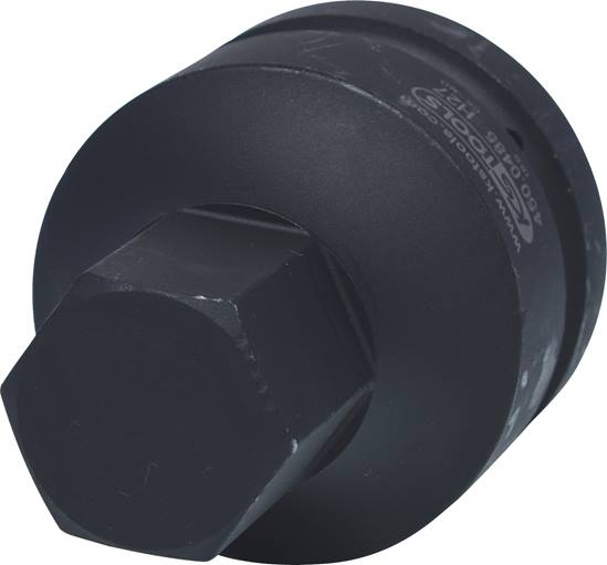 KS Tools 450.0485 1'' Kraft-Bit-Stecknuss Innensechskant, kurz, 27 mm