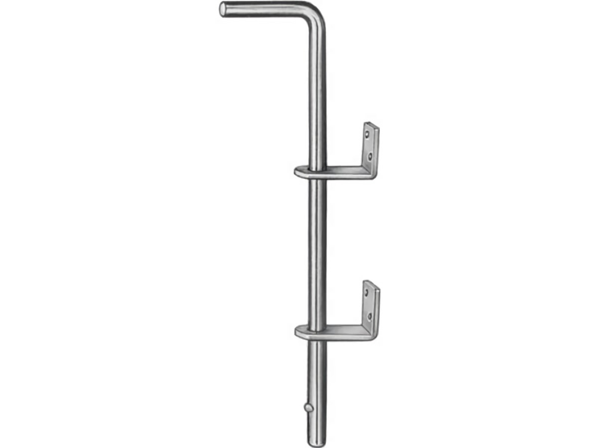 VORMANN 000088001Z Bodenschieber  L400xS16mm Stahl blau verzinkt