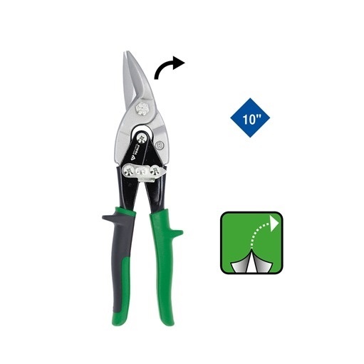 Brilliant Tools  BT067201 Hebel-Blechdurchgangsschere, rechtsschneidend