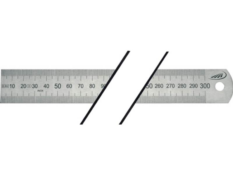 HELIOS PREISSER 0460208 Stahlmaßstab  Länge 500 mm rostfreier Stahl biegsam Teil