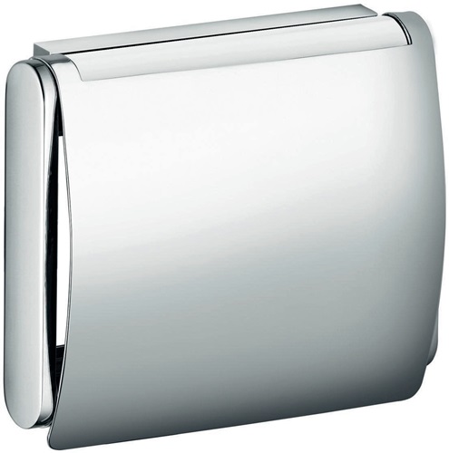 KEUCO 14960010000 Toilettenpapier-Rollenhalter PLAN verchromt mit Deckel