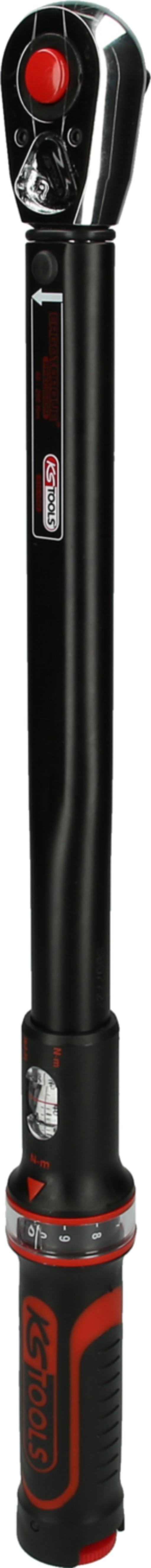 1/2" ERGOTORQUE®precision Ratschen-Drehmomentschlüssel, 40-200Nm Auslösegenauigkeit: ±3 % Toleranz vom eingestellten Skalenwertwiederholgenau und präzise bei mindestens 5.000 Lastwechse