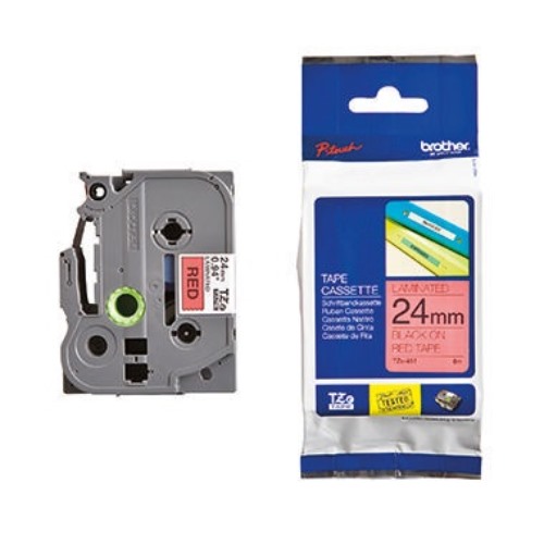P-touch Schriftbandkassette TZE451 24mmx8m laminiert sw auf rt