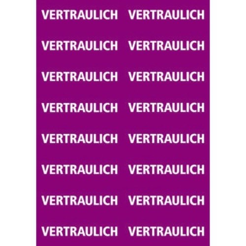 HERMA Hinweisetikett 15037 12,5x40mm Vertraulich 320 St./Pack.