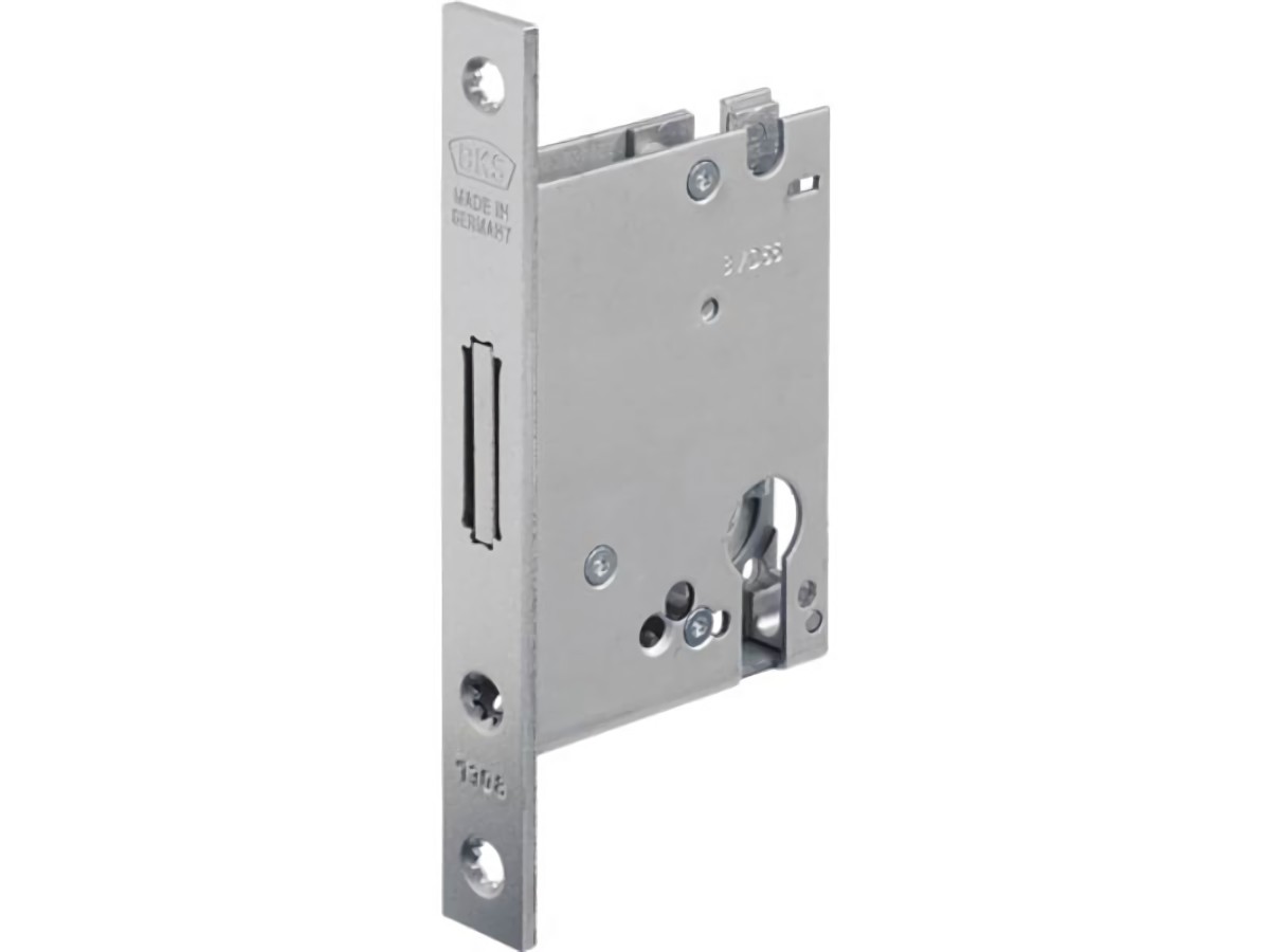 BKS B 1308 0197 Einsteckriegelschloss 1308 PZ20/55 mm Stulp silber käntig