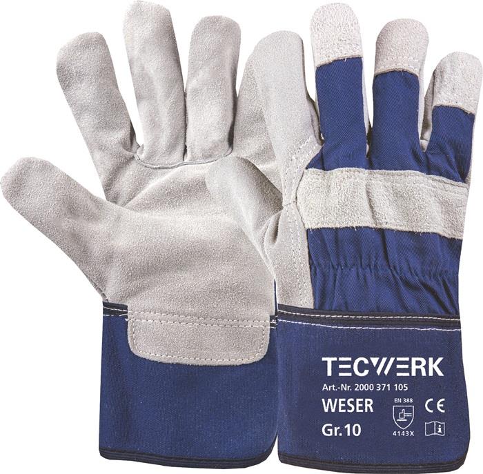 TECWERK 2000371105 Handschuhe Weser Gr.10 blau EN 388 PSA II TECWERK 2000371105