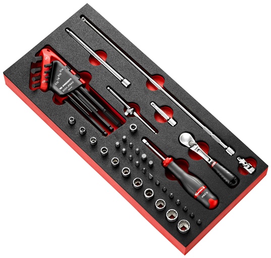 Facom MODM.RL2U Modul - Steckschluessel 1/4'''', 44-tlg