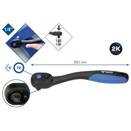 Brilliant Tools  BT020900 1/4'' Umschaltknarre