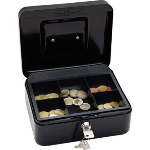 WEDO Geldkassette 145221X 20x16x9cm Größe 2 schwarz