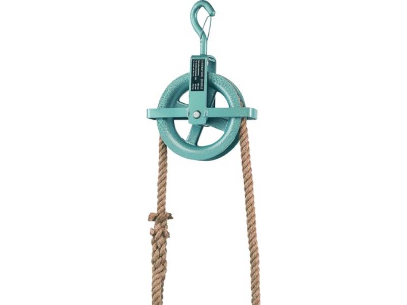BRAUN 70127EAN Baurolle  Seilrad-Ø 190 mm mit Hakensicherung und Kreuzbügel