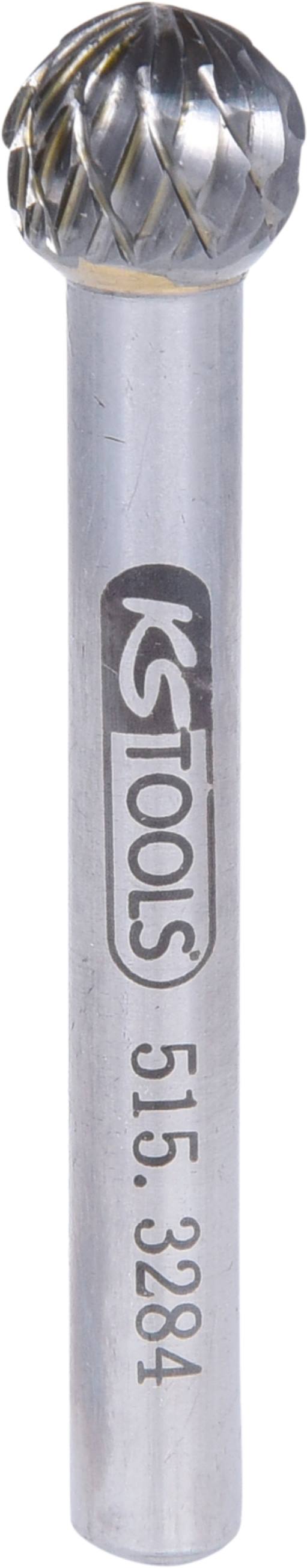 KS Tools 515.3284 HM Kugel-Frässtift Form D, 10mm