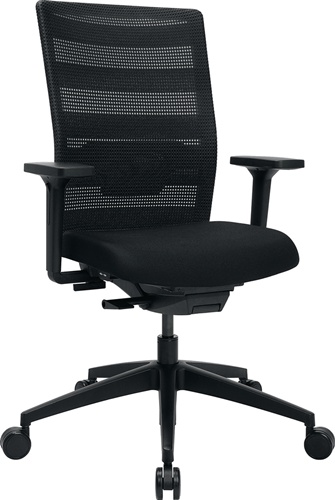 TOPSTAR PA20OMP0CX0 Bürodrehstuhl  mit Synchrontechnik schwarz/schwarz 420-540 m