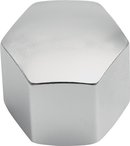 HERMETA 5865-01 Hutmutter  Aluminium silberfarbig eloxiert M8