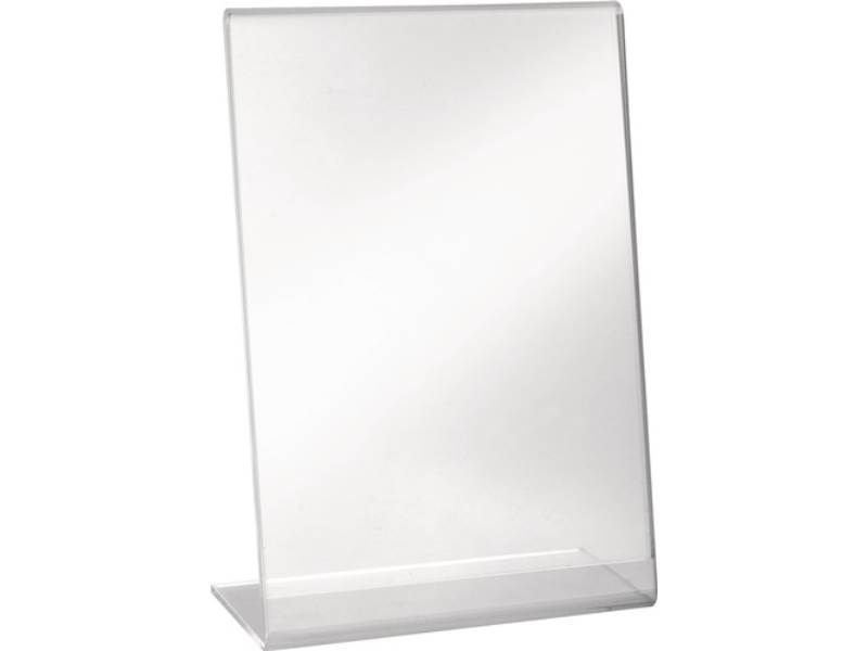 HELIT H2354302 Tischaufsteller  DIN A4 hoch Acryl transparent freistehend