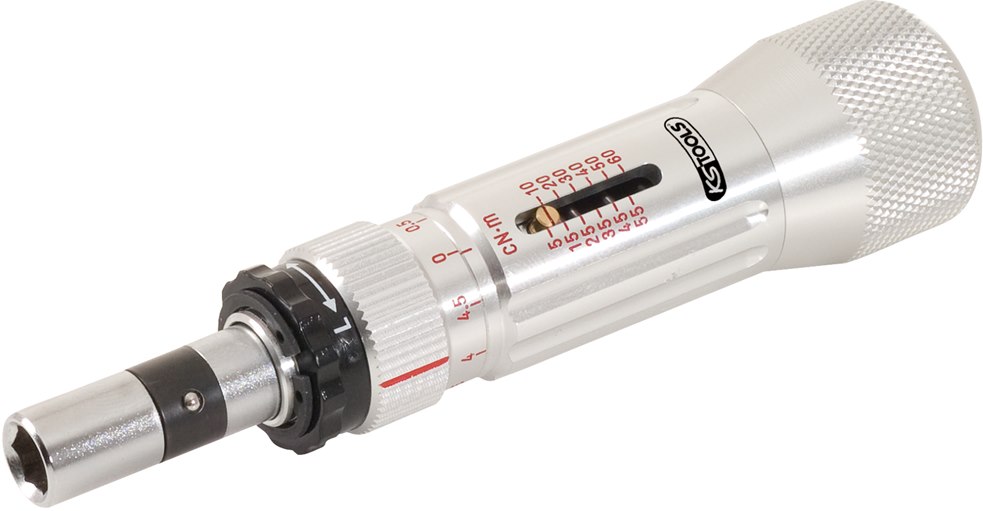 KS Tools 516.3220 1/4'' ESD Drehmomentschraubendreher Mikrometerskala, 5-60cNm