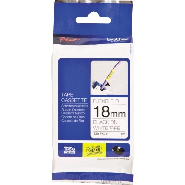 P-touch Schriftband TZEFX241 18mmx8m sw auf ws