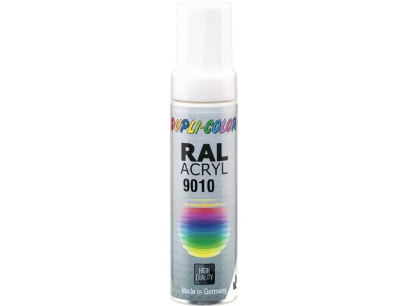 DUPLI-COLOR 677267 Lackstift  reinweiss matt RAL 9010 12 ml