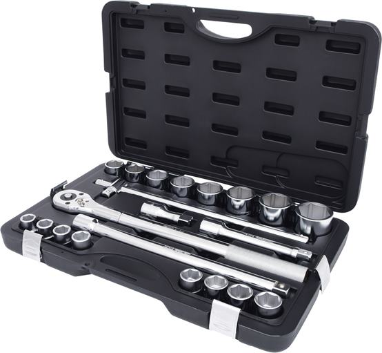 KS Tools 911.0721 3/4'' Steckschlüssel-Satz, 21-tlg. 6-kant