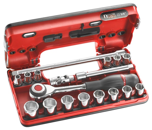Facom J.360DBOX1 Steckschluessel-Set 3/8'' 6-Kant D-Box