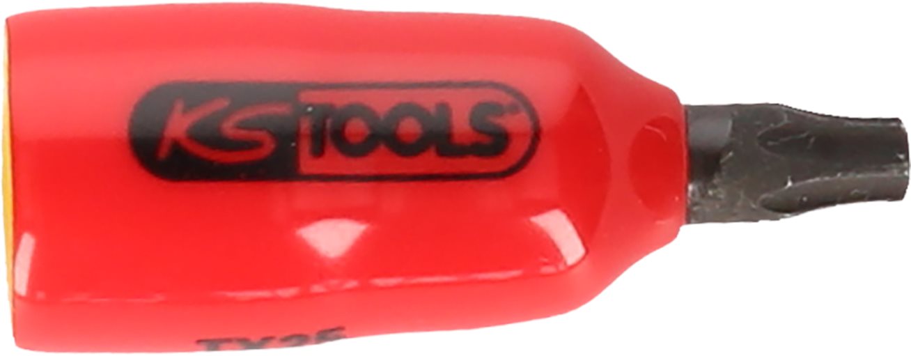 KS Tools 117.2477 1/4 Bit-Stecknuss mit Schutzisolierung für Torx-Schrauben,