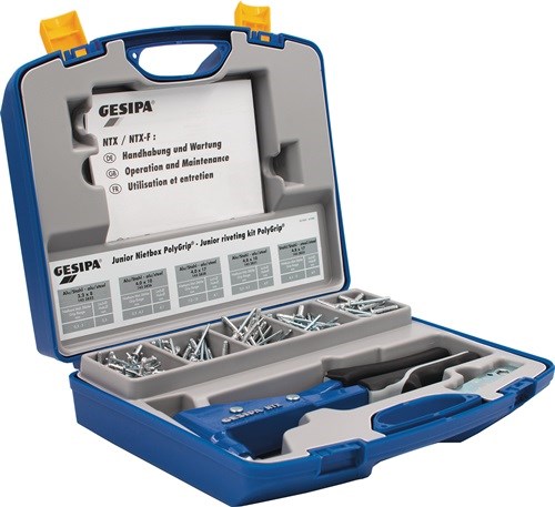 GESIPA 1457662 Blindnietsortiment Junior-Nietbox PolyGrip® 352 teilig  i.Blechko
