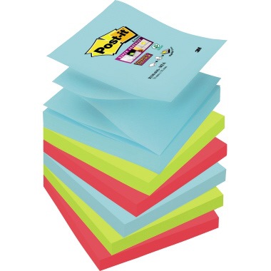 Post-it Haftnotiz Super Sticky Miami R3306SMI Z-Notes 6 St./Pack.