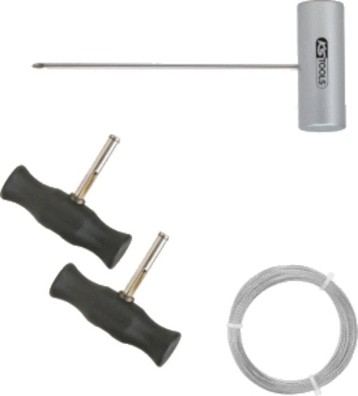 KS Tools 140.2245 Drahtschneide-Satz mit Sägedraht, 4-tlg.