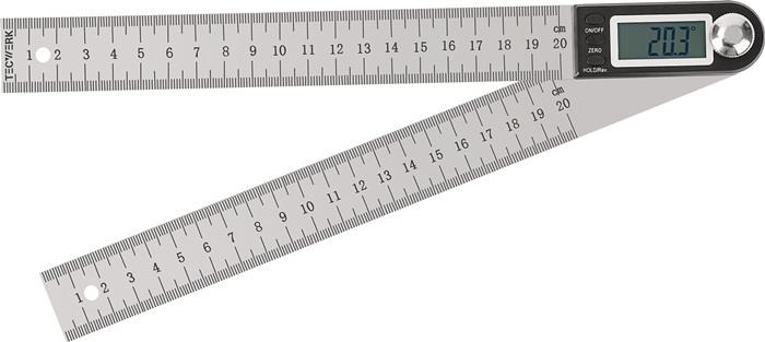 TECWERK 2000858714 Winkelmesser Schienen-L.200mm Abl.0,1Grad dig.TECWERK 2000858