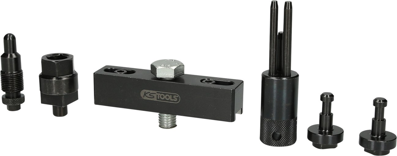 KS Tools 400.4540 Einspritzpumpenrad-Abzieher-Satz für VAG, 4-tlg.