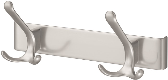 HERMETA 0822-01E Huthakenleiste 0822-0822 2 Haken Ausladung 96 mm Leichtmetall s