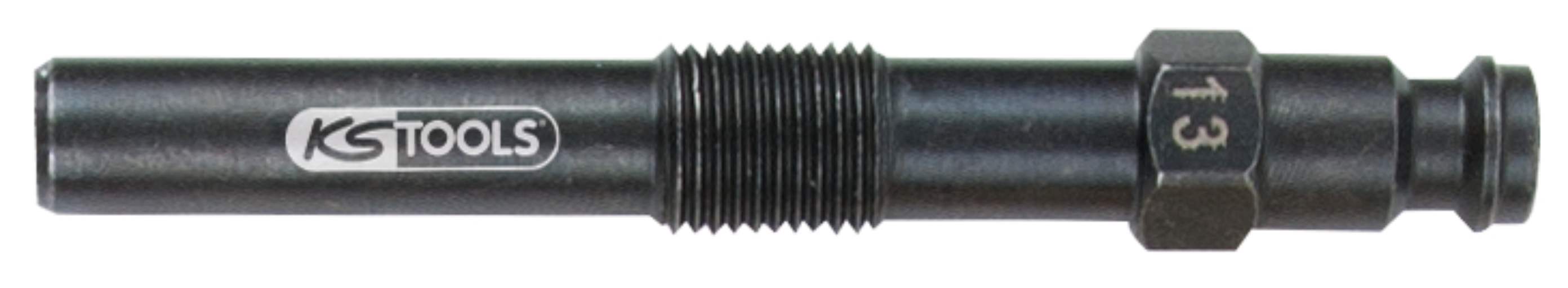 KS Tools 150.3674 Glühkerzen Adapter, M10x1,0 mit Außengewinde, Länge 74 mm