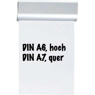 MAUL Papierklemmschiene 6246608 DIN A6 Aluminium matt silber