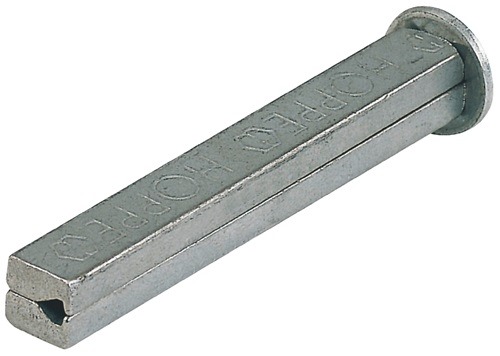 HOPPE 4546580 I-Profilstift  Vierkant 10 mm Länge 100 mm Eisen verzinkt