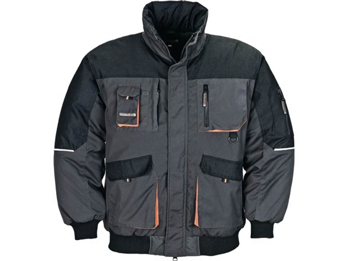 TERRATREND 4629 FB6310 Pilotenjacke  Größe XXL dunkelgrau/schwarz/orange