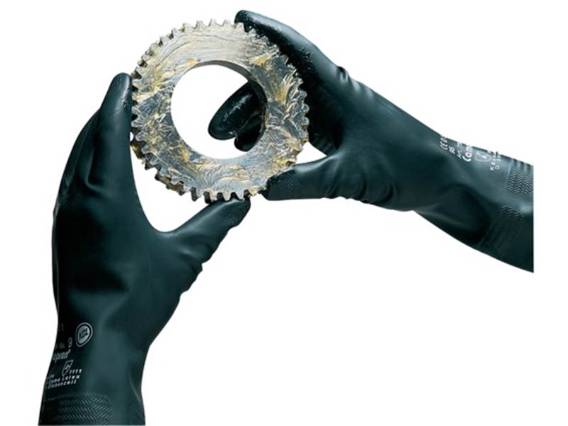 HONEYWELL 072010141E Chemikalienhandschuhe Camapren 720 Größe 10 schwarz EN 388,