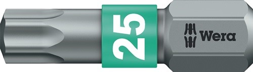 WERA 5066120001 Bit 867/1 BTZ 1/4 Zoll T 10 Länge 25 mm BiTorsion, zähhart