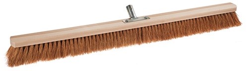 SOREX 21715 Besen  Kokos Länge 1000 mm mit Metallstielhalter Flachholz
